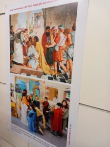 4.12.2025 - Ausstellung "Die Düsseldorfer Maler in der Schule" im Stadtmuseum Düsseldorf. Ausstellung des Vereins "Unsere Straßen - unsere Künstler": Kinder der GGS Stoffeler Straße stellen in "Lebenden Bildern" die Joseph-Geschichte aus dem alten Testament nach Bildern von Wilhelm von Schadow und Peter von Cornelius dar.