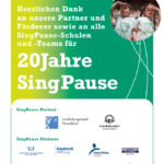 2026 - 20 Jahre SingPause - Dank an alle Mitwirkenden im Team und an alle Partner und Förderer