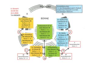Sitzplan zum SingPause-Konzert am 22.5. 2026 - 10.30 Uhr