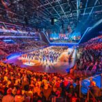 Musikfest der Bundeswehr 2026 in Düsseldorf PSD-Bank Dome am 19.9.2026. Im unteren Zuschauerrang ganz hinten links sieht man die Chorformation des Städtischen Musikvereins zu Düsseldorf. (c) Konzertfotografie/Kay-Uwe Fischer/Foto: Kay-Uwe Fischer/Bundeswehr