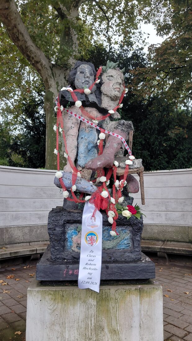 7.9.-12.9.2026: Hochzeitswoche wird gefeiert am Schumann-Denkmal am Ratinger Tor und im Schumann-Haus Düsseldorf, Bilker Str. 15