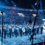 19.9. Musikfest der Bundeswehr 2026: Viel Probenzeit, aber auch ein Spaß für alle Sängerinnen und Sänger auf der Bühne und hinter der Bühne vor allem bei der abschließenden After-Show-Party mit allen Mitwirkenden. Hier ein Blick aus der Sicht des Chores (c) Bilder Musikverein